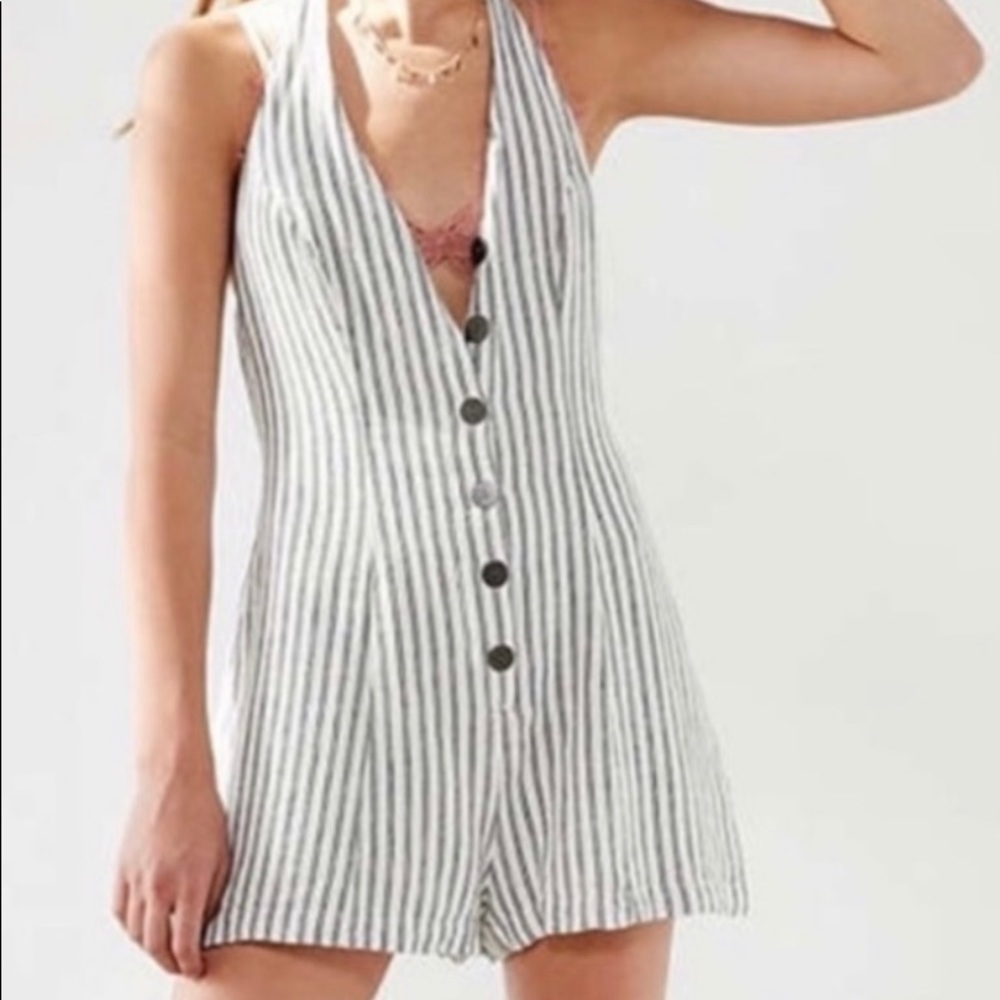 Urban outfitters stripped romper